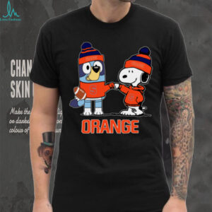 Syracuse Orange Christmas Snoopy Bluey NCAA Cute Football Shirt