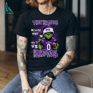TCU Horned Frogs Grinch Christmas T Shirt They Hate Us Because They Ain’t Us