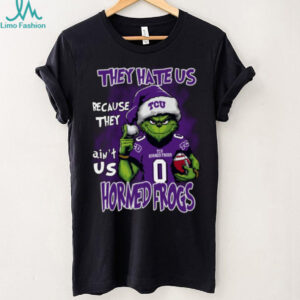 TCU Horned Frogs Grinch Christmas T Shirt They Hate Us Because They Ain’t Us