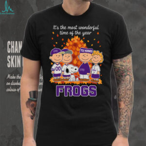TCU Horned Frogs X Peanuts It’S The Most Wonderful Time Of The Year The Fall Shirt