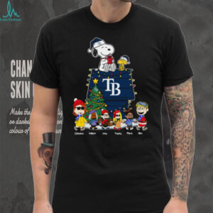 Tampa Bay Rays Peanuts Christmas Shirt – Custom MLB Holiday Tee Personalized For Baseball Families & Kids