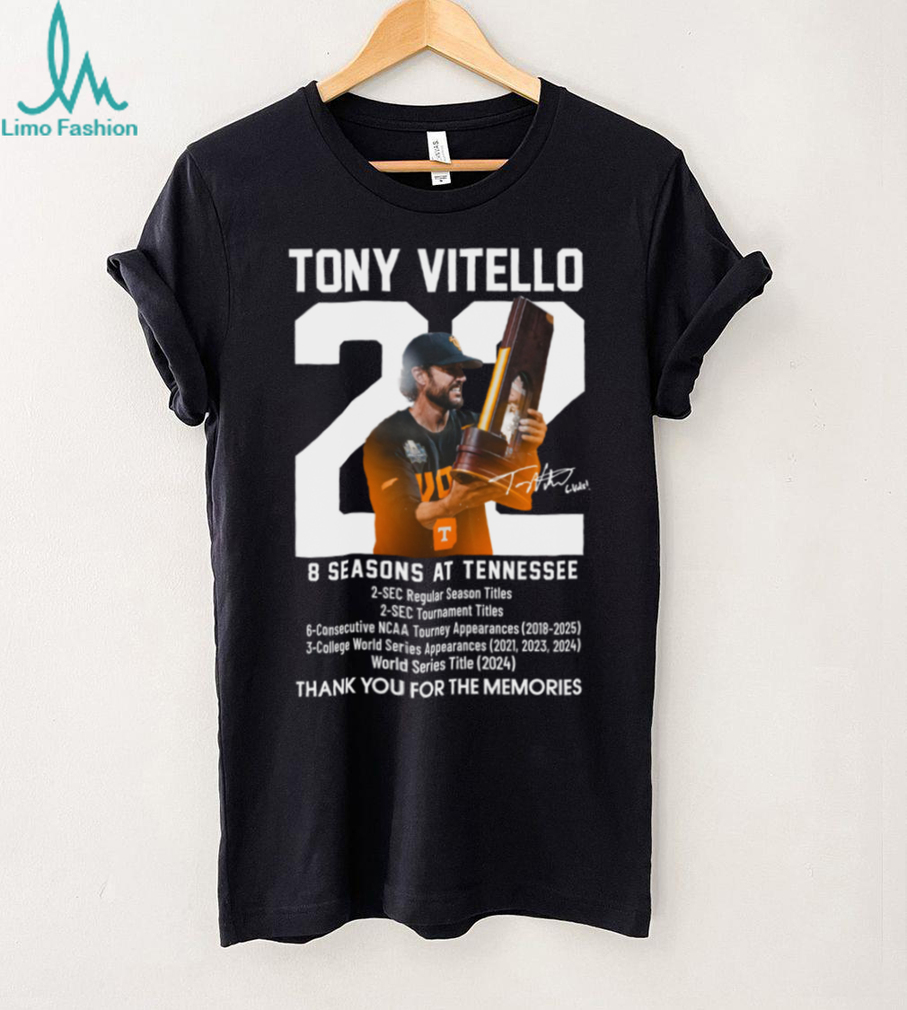 Tennessee Volunteers 8 Seasons Baseball Coach Tribute Shirt Tennessee Volunteers 8 Seasons Baseball Coach Tribute Shirt