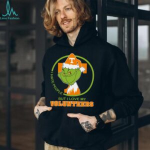 Tennessee Volunteers Grinch Christmas T Shirt Hates People But Loves Football