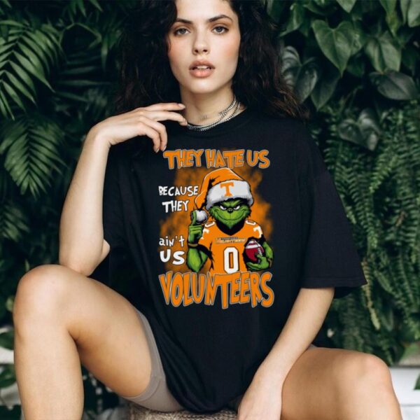 Tennessee Volunteers Grinch Christmas T Shirt They Hate Us Because They Ain’t Us