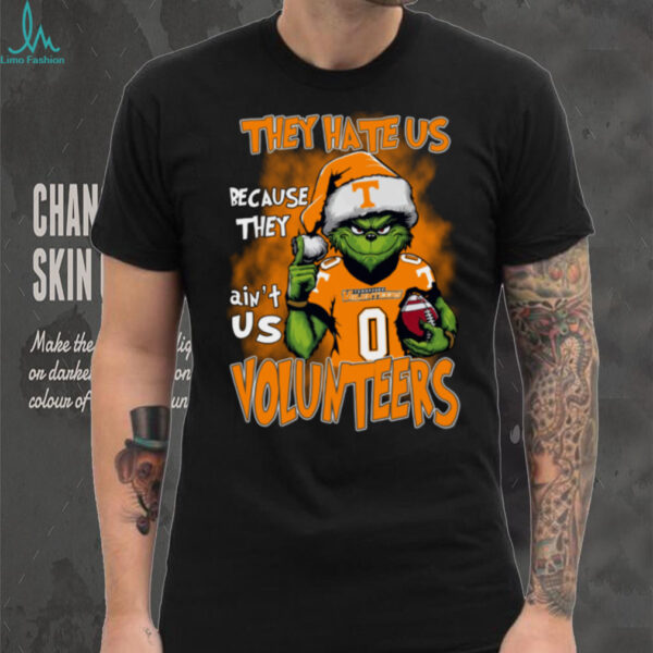 Tennessee Volunteers Grinch Christmas T Shirt They Hate Us Because They Ain’t Us