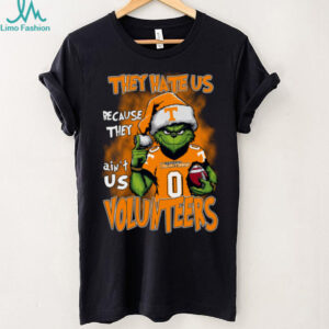 Tennessee Volunteers Grinch Christmas T Shirt They Hate Us Because They Ain’t Us