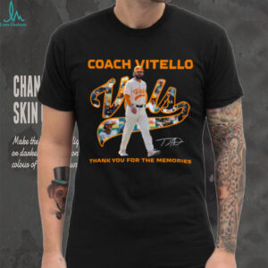 Tennessee Volunteers Tony Vitello Baseball Legacy Fan Tribute Shirt