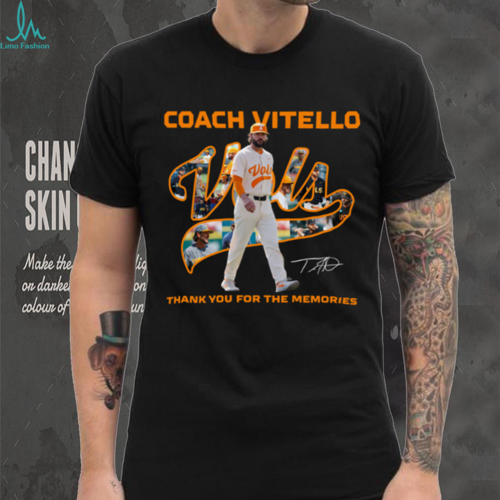 Tennessee Volunteers Tony Vitello Baseball Legacy Fan Tribute Shirt Tennessee Volunteers Tony Vitello Baseball Legacy Fan Tribute Shirt