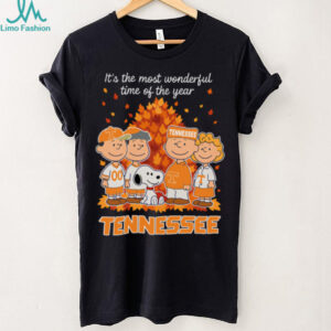Tennessee Volunteers x Peanuts Fall T Shirt It’s the Most Wonderful Time of the Year