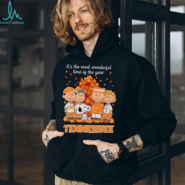 Tennessee Volunteers x Peanuts Fall T Shirt It’s the Most Wonderful Time of the Year