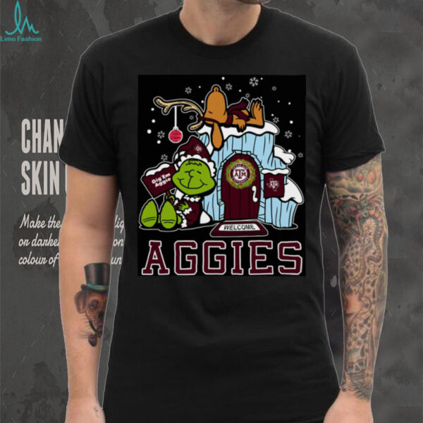 Texas Aggies Grinch Nuts Merry Xmas Welcome Shirt