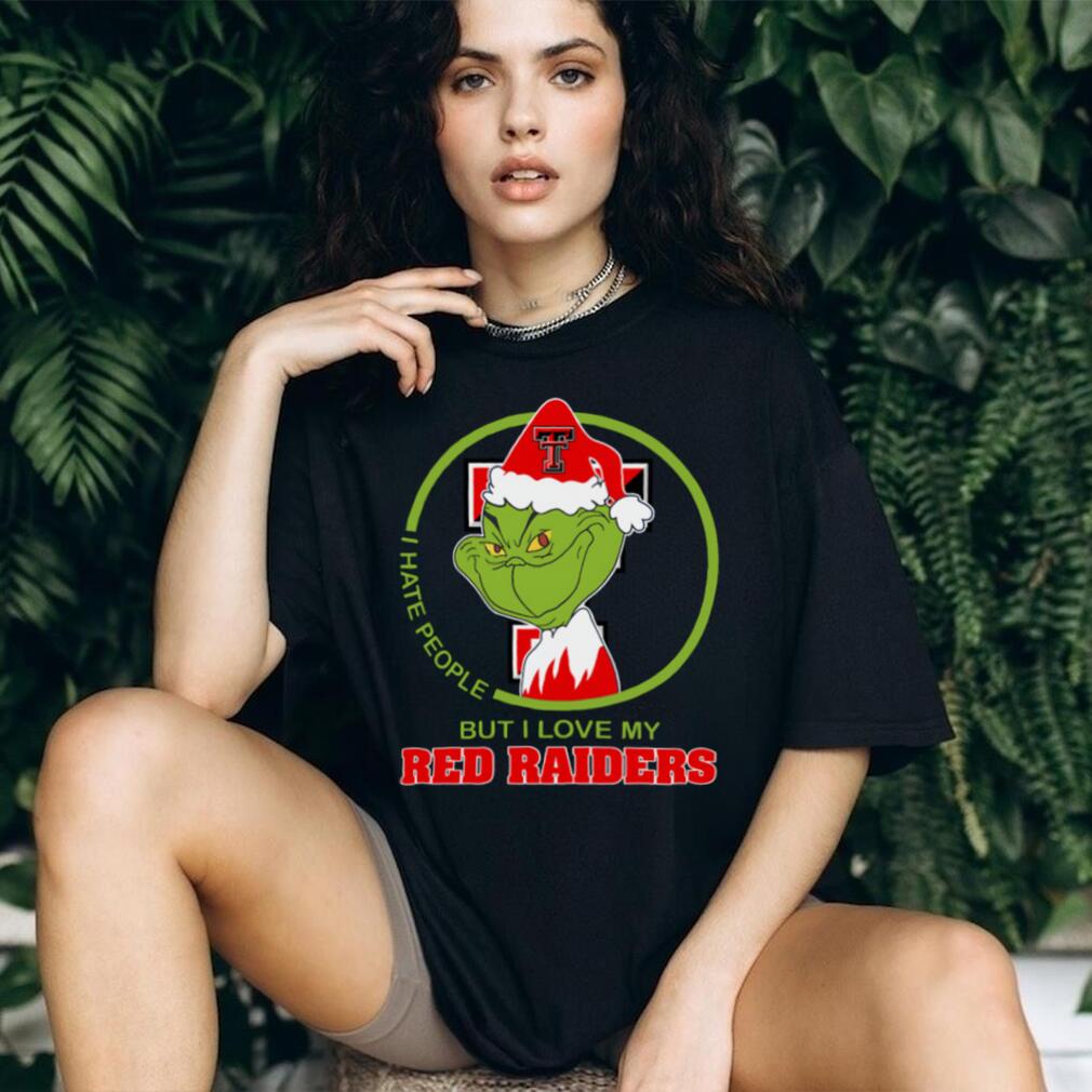 Texas Tech Red Raiders Grinch Christmas T Shirt Hates People But Loves Football Texas Tech Red Raiders Grinch Christmas T Shirt Hates People But Loves Football