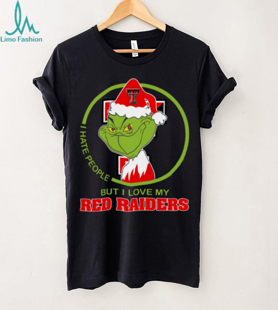 Texas Tech Red Raiders Grinch Christmas T Shirt Hates People But Loves Football Texas Tech Red Raiders Grinch Christmas T Shirt Hates People But Loves Football