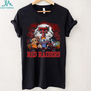 Texas Tech Red Raiders Halloween Stitch Shirt – Custom NCAA Football Tee – Personalized Horror Gift for College Game Day Fans