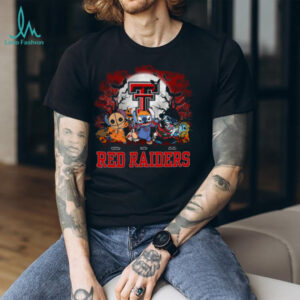 Texas Tech Red Raiders Halloween Stitch Shirt – Custom NCAA Football Tee – Personalized Horror Gift for College Game Day Fans