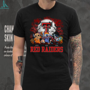 Texas Tech Red Raiders Halloween Stitch Shirt – Custom NCAA Football Tee – Personalized Horror Gift for College Game Day Fans