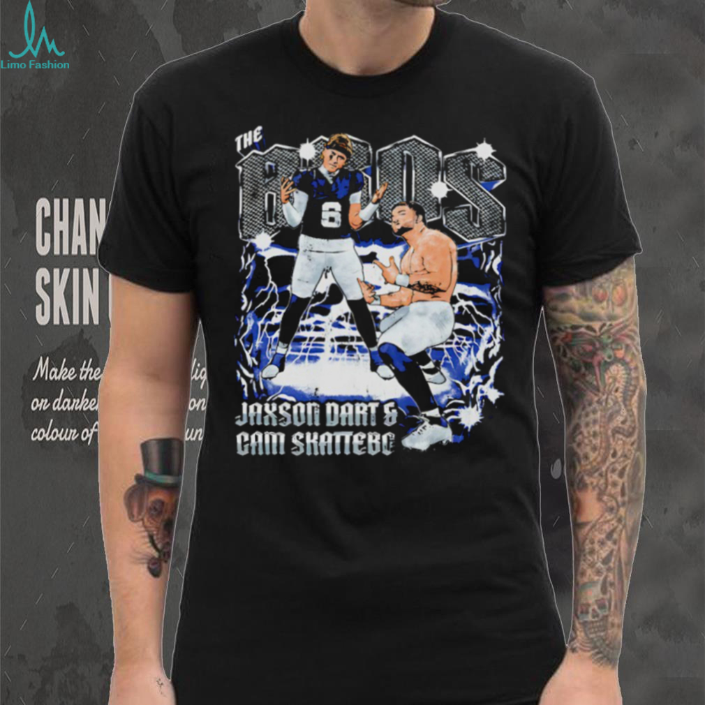 The Bros Jaxson Dart and Cam Skattebo New York Giants NFL graphic shirt The Bros Jaxson Dart and Cam Skattebo New York Giants NFL graphic shirt
