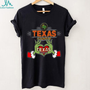 The Grinch Heart Hands Love Texas Roadhouse Funny Christmas Employee T Shirt