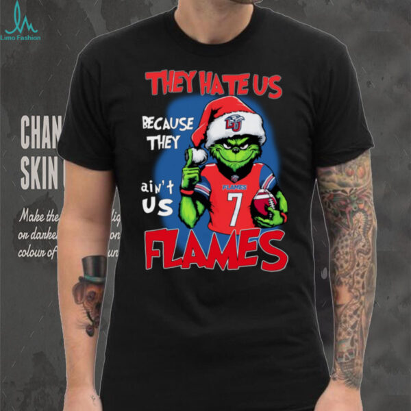 The Grinch They Hate Us Because Ain’t Us Liberty Flames Christmas Shirt