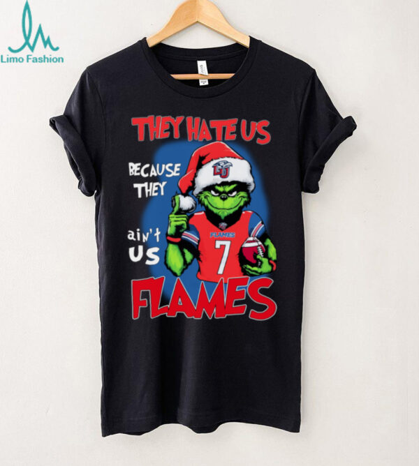 The Grinch They Hate Us Because Ain’t Us Liberty Flames Christmas Shirt