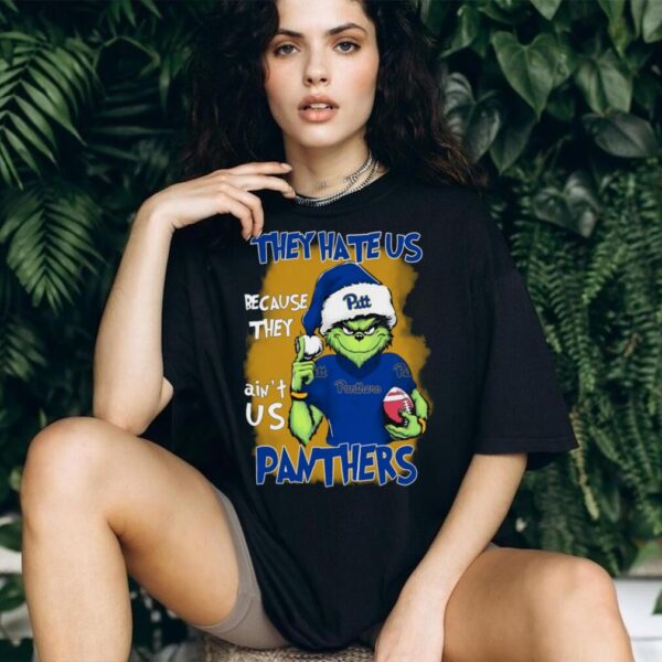 The Grinch They Hate Us Because Ain’t Us Pittsburgh Panthers Christmas T Shirt