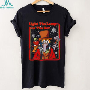 The Muppets Christmas Carol Gonzo Rizzo Light The Lamp Not The Rat shirt