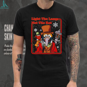 The Muppets Christmas Carol Gonzo Rizzo Light The Lamp Not The Rat shirt