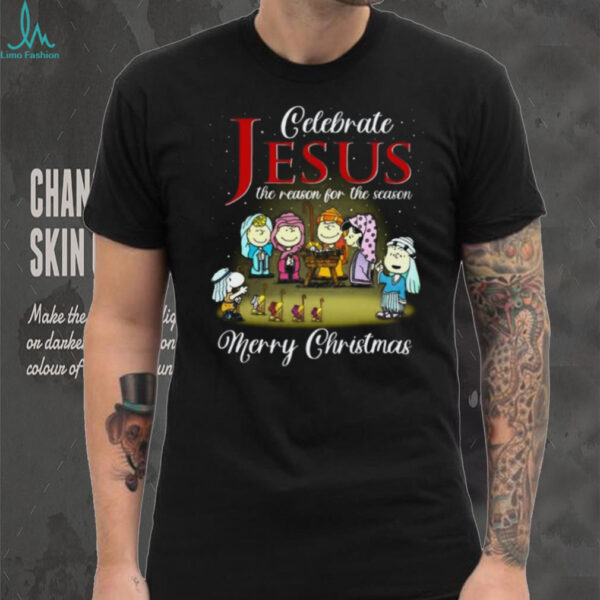 The Peanuts Celebrate Jesus Merry Christmas T Shirt
