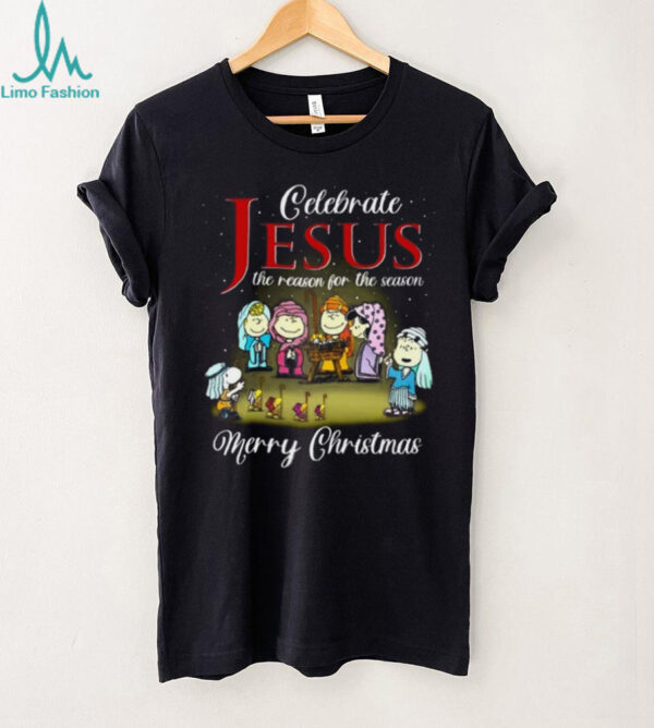 The Peanuts Celebrate Jesus Merry Christmas T Shirt