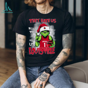 They Hate Us Because Ain’t Grinch Louisville Cardinals Basketball Christmas Shirt