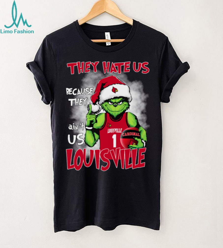 They Hate Us Because Ain’t Grinch Louisville Cardinals Basketball Christmas Shirt They Hate Us Because Ain’t Grinch Louisville Cardinals Basketball Christmas Shirt