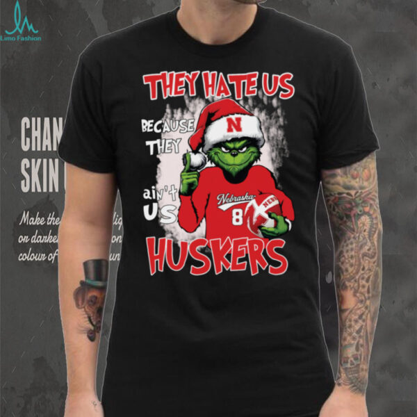 They Hate Us Because They Ain’t Us Huskers Grinch Tee Red