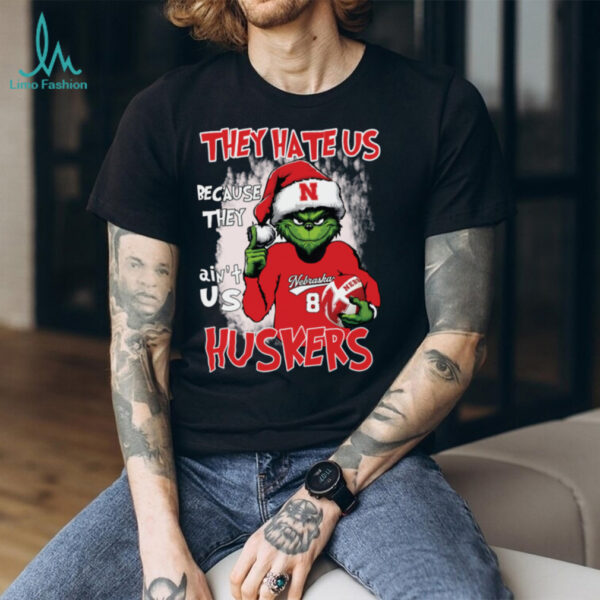 They Hate Us Because They Ain’t Us Huskers Grinch Tee Red