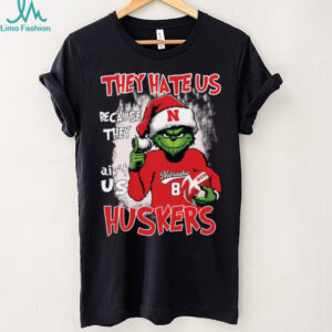 They Hate Us Because They Ain’t Us Huskers Grinch Tee Red