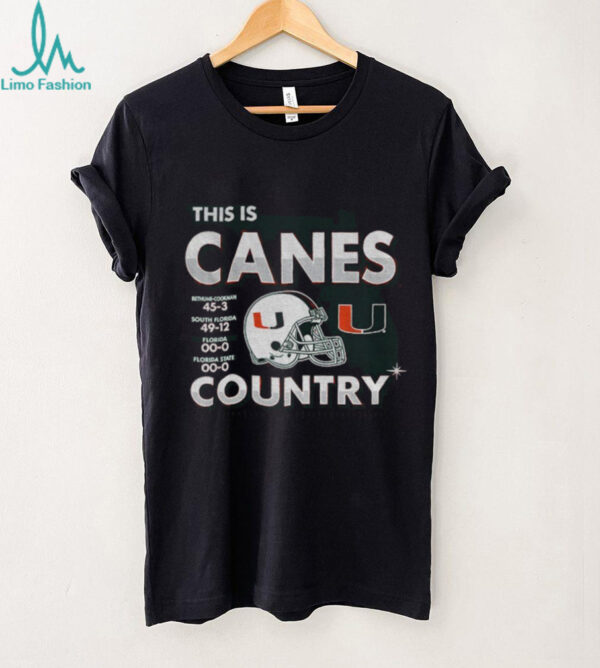 This Is Canes Country Miami Hurricanes NFL Football 2025 shirt