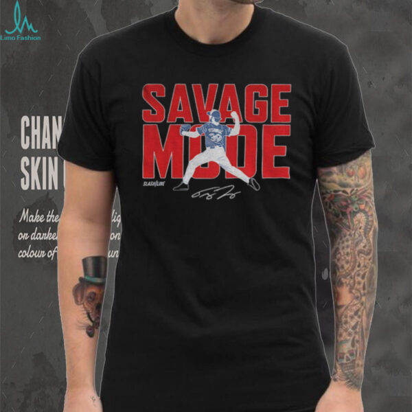 Trey Yesavage Savage Mode Toronto Blue Jays Playoffs Baseball World Series MLB signature shirt
