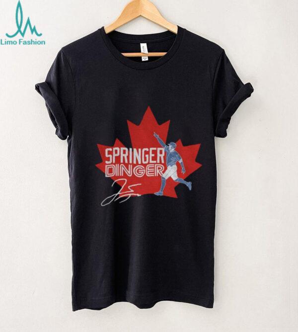 Trey Yesavage Springer Dinger Toronto Blue Jays Playoffs Baseball World Series MLB signature shirt