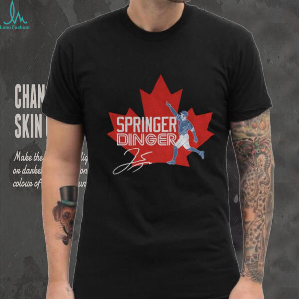 Trey Yesavage Springer Dinger Toronto Blue Jays Playoffs Baseball World Series MLB signature shirt