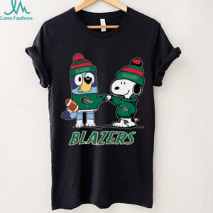 UAB Blazers Christmas Snoopy Bluey NCAA Cute Football Shirt