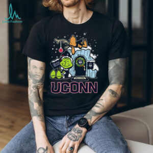 UConn Huskies Grinch and Snoopy Nuts Welcome Christmas T Shirt