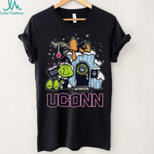 UConn Huskies Grinch and Snoopy Nuts Welcome Christmas T Shirt