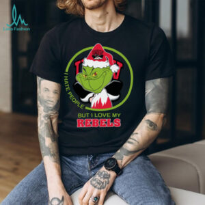 UNLV Rebels Grinch Christmas T Shirt Hates People But Loves Football