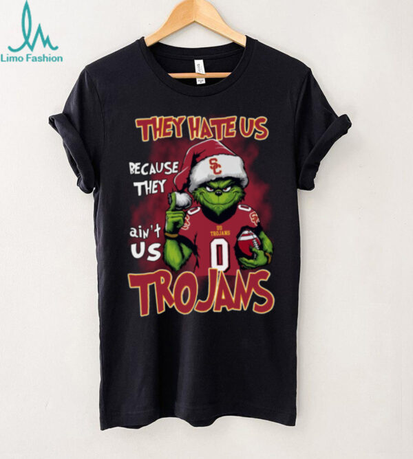 USC Trojans Grinch Christmas T Shirt They Hate Us Because They Ain’t Us