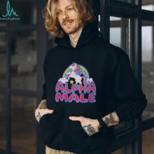 Unicorn alpha male rainbow shirt