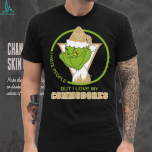 Vanderbilt Commodores Grinch Christmas T Shirt Hates People But Loves Football