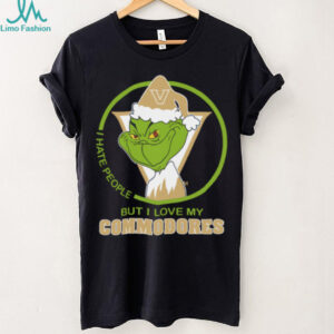 Vanderbilt Commodores Grinch Christmas T Shirt Hates People But Loves Football