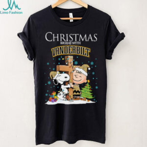 Vanderbilt Commodores Snoopy Christmas Shirt Charlie Brown Holiday Football Tee
