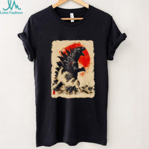 Vintage Japanese Godzilla Great Wave shirt