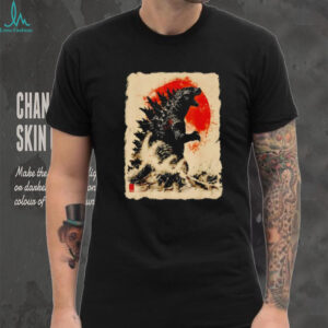 Vintage Japanese Godzilla Great Wave shirt