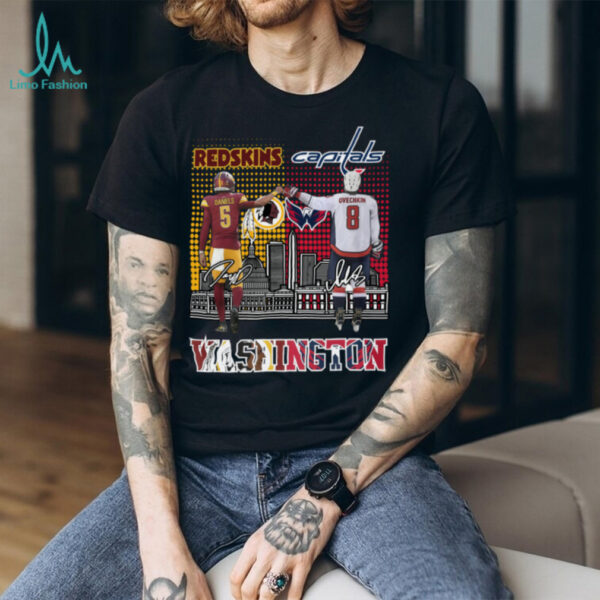 Washington Capitals Alexander Ovechkin Washington Jayden Daniels 2025 T Shirt